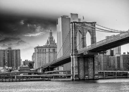 Фотообои - Бруклинский мост на фоне неба.