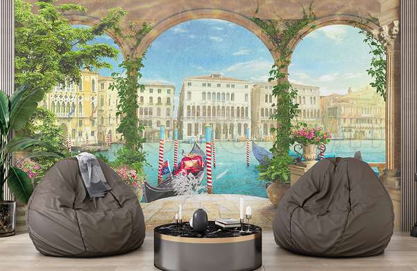 Wall mural - Venetian canal with gondola