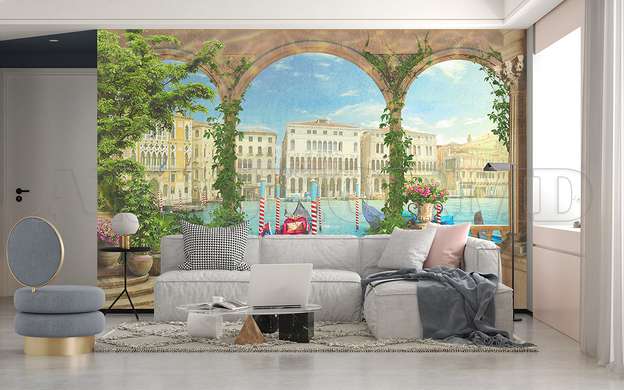 Wall mural - Venetian canal with gondola