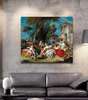 Poster - Francois Boucher - Bathing Diana, 40 x 40 см, Canvas on frame