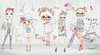 Постер - Нарисованные куклы, 90 x 45 см, Постер в раме, Для Детей