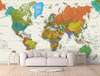 Wall Mural - Detailed map of the World