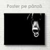 Poster, Câinele negru, 60 x 30 см, Panza pe cadru, Animale