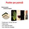Poster - Wine sets, 90 x 45 см, Framed poster on glass, Provence