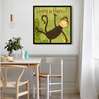 Poster, Maimuță amuzantă, 40 x 40 см, Panza pe cadru, Animale