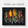 Poster - Colorful spices in spoons, 45 x 30 см, Canvas on frame