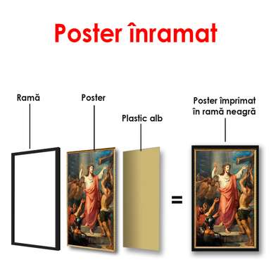 Poster - Procesiunea spre Calvar, 60 x 90 см, Poster înrămat