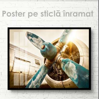 Poster - Morișca avionului, 45 x 30 см, Panza pe cadru, Transport