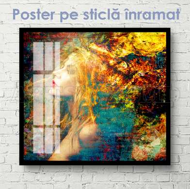 Poster - Fata visurilor, 40 x 40 см, Panza pe cadru, Nude