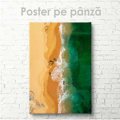 Poster - Wild Beach 1, 60 x 90 см, Framed poster on glass