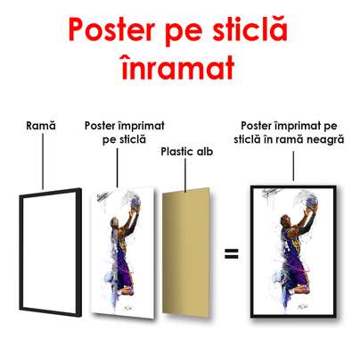 Poster - Moment de glorie, 60 x 90 см, Poster inramat pe sticla