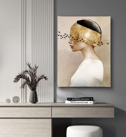 Poster - Covered Look, 30 x 45 см, Canvas on frame