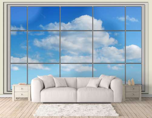 Wall Mural - Clouds outside the window