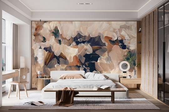 Wall mural - Beige and black colors