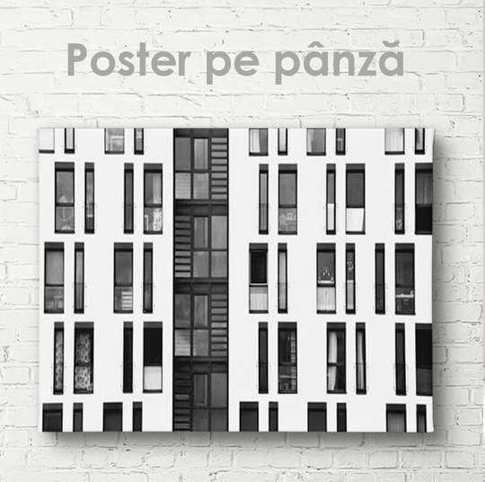 Постер - Элемент современного здания, 60 x 30 см, Холст на подрамнике