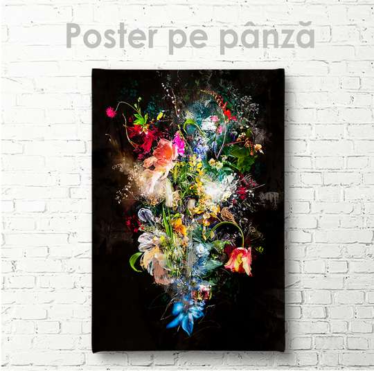 Постер - Букет натюрморт, 30 x 45 см, Холст на подрамнике