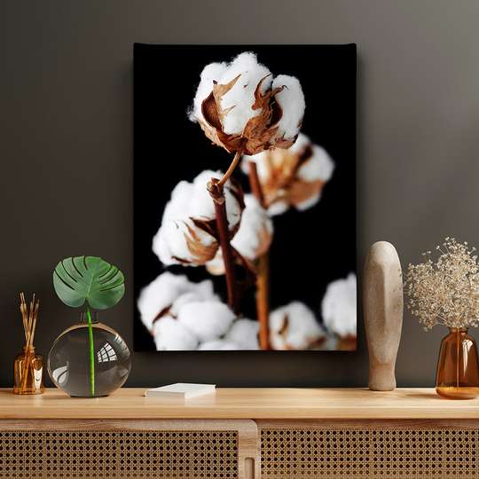 Poster, Floare de bumbac, 30 x 45 см, Panza pe cadru