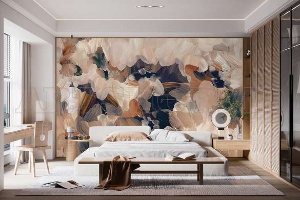 Wall mural - Beige and black colors