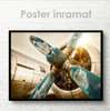 Poster - Aircraft engine, 45 x 30 см, Canvas on frame, Transport