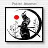 Poster - Samurai, 40 x 40 см, Panza pe cadru