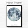 Постер - Луна, 60 x 90 см, Постер на Стекле в раме
