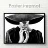Poster - Hat, 45 x 30 см, Canvas on frame, Black & White