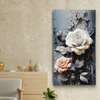 Poster - Roses with 3D effect, 30 x 45 см, Canvas on frame, Flowers