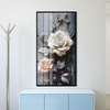 Poster - Roses with 3D effect, 60 x 90 см, Framed poster on glass, Flowers