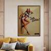 Poster - Girl stands against the wall, 60 x 90 см, Framed poster, Provence