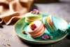 Poster - Colorful Macarons, 90 x 60 см, Framed poster on glass, Food and Drinks