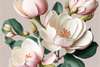 Wall mural - Pale pink magnolia flowers