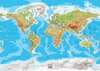 Fototapet - Harta fizică a lumii