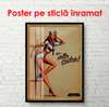 Poster - O fată stă lângă perete, 60 x 90 см, Poster înrămat, Provence