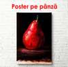 Poster - Pară roșie, 45 x 90 см, Poster înrămat, Alimente și Băuturi