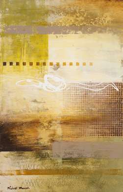 Fototapet - Un perete abstract în tonuri de culoare galbene