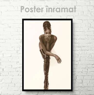 Poster - Afro-Art, 30 x 45 см, Panza pe cadru, Nude