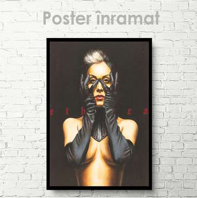 Poster - Glamor, 60 x 90 см, Framed poster on glass, Nude