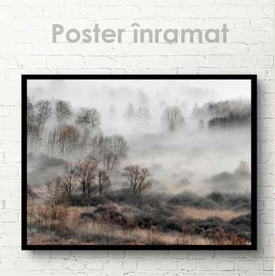 Постер - Туман, 45 x 30 см, Холст на подрамнике