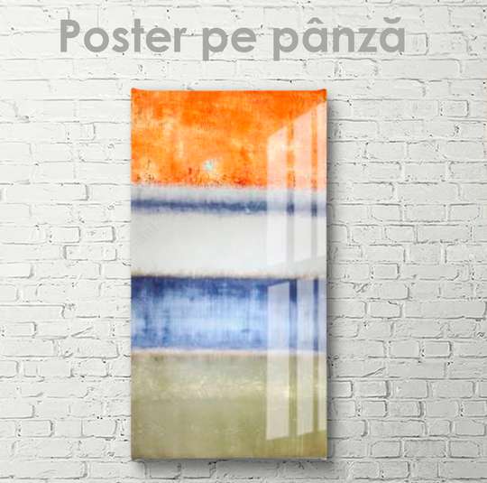 Постер - Современный минимализм, 30 x 90 см, Холст на подрамнике, Абстракция