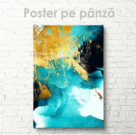 Poster - Pictură acrilică abstractă modernă, 30 x 45 см, Panza pe cadru, Abstracție