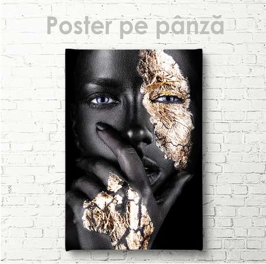Poster - Ochi albaștrii, 30 x 45 см, Panza pe cadru