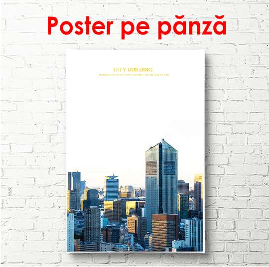 Poster - Zgârie-nori, 30 x 60 см, Panza pe cadru
