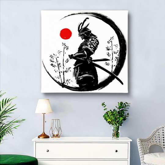 Poster, Samurai, 40 x 40 см, Panza pe cadru
