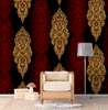 Wall Mural - Gold and red patterns