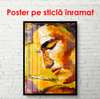 Poster - Chipul bărbatului, 60 x 90 см, Poster înrămat, Glamour