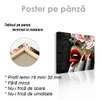 Poster - Seductive lips, 100 x 100 см, Framed poster on glass, Glamour