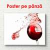 Постер - Бокал с красным вином, 90 x 60 см, Постер в раме, Минимализм