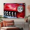 Poster - Red retro car, 90 x 60 см, Framed poster, Transport