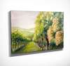 Постер - Виноградное поле, 90 x 60 см, Постер на Стекле в раме, Живопись