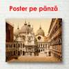 Poster - Orașul vintage de culoarea nisipului, 90 x 60 см, Poster înrămat, Vintage